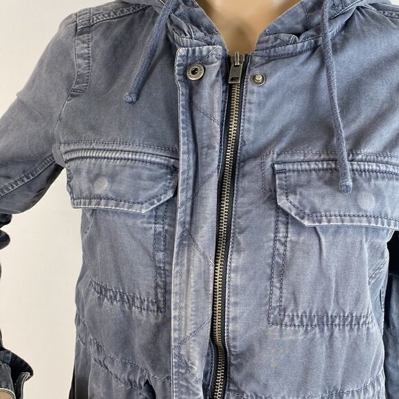 ❤️Last Chance American Eagle Outfitters 100% cotton utility zip up jacket sizeXS - Picture 4 of 11